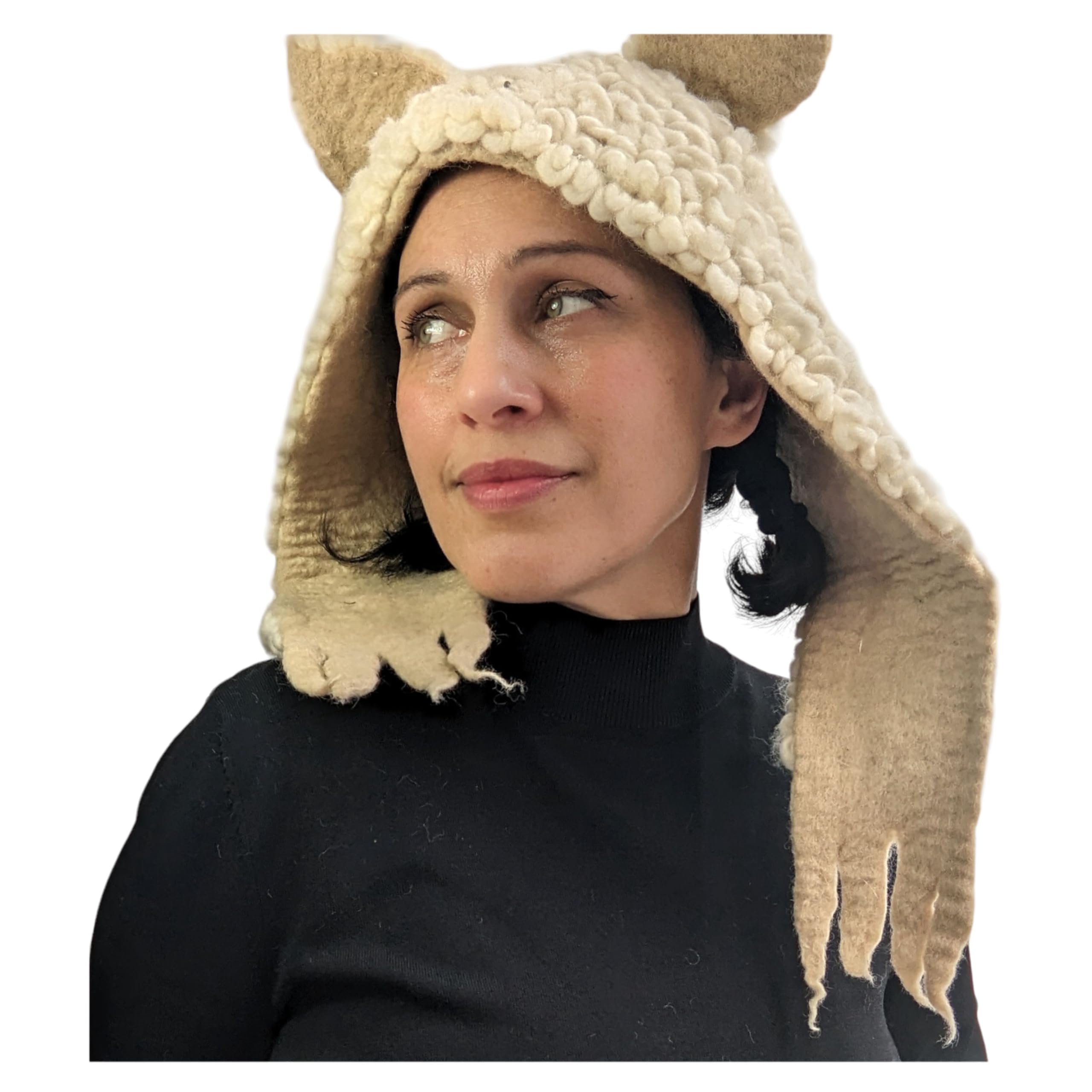 Terrapin Trading Unisex Grey Nepalese Felt Hat | Sheep Goat Hat | One Size | Festival Fancy Dress, Fair Trade Item