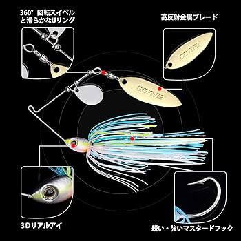 Amazon.co.jp: スピナーベイトセット バス釣り ルアー 淡水用
