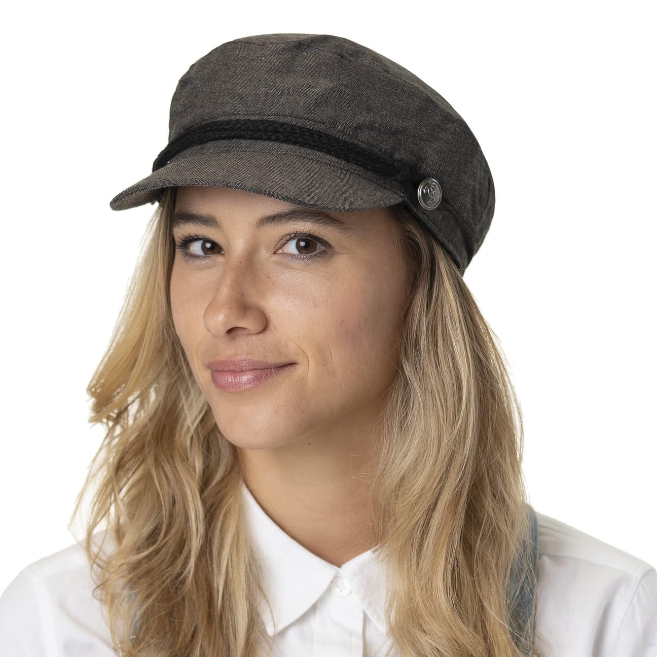 Lipodo Shania Casquette Marin Chinee Unicolore Femme Printemps Ete