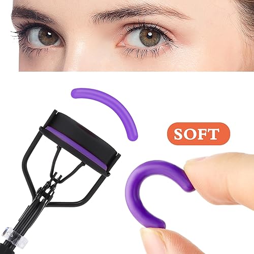 Miniatura 2 de cobee 30 almohadillas de repuesto para rizador de pestañas, almohadillas de repuesto de goma de silicona, almohadillas de repuesto de rizador de