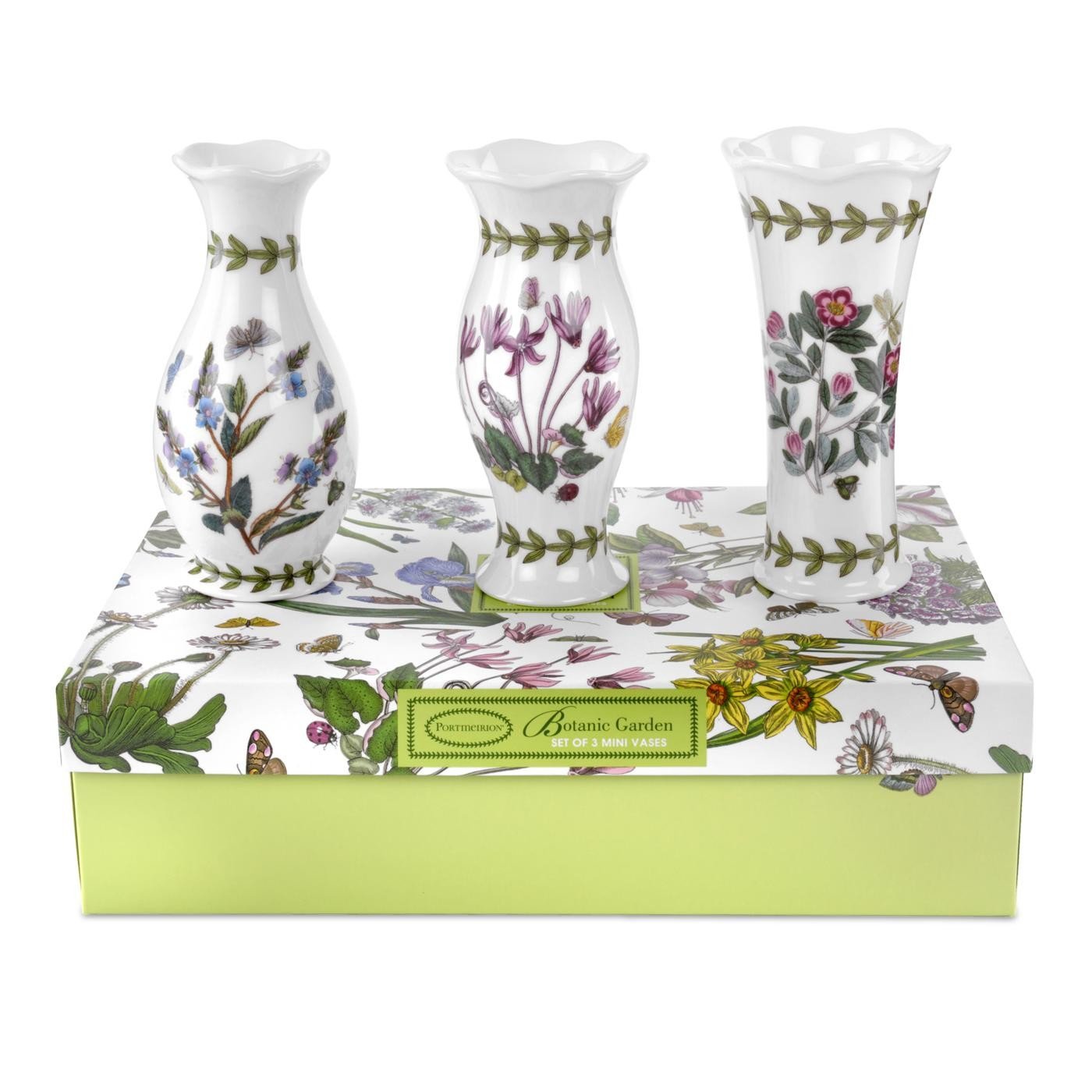 Amazon.com: Portmeirion Botanic Garden Vases, Mini, Set of 3