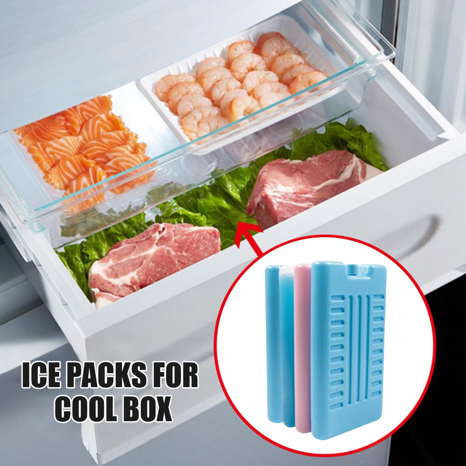Pudełko na lunch, pakiety na lunch Ice Pakiety wielokrotnego użytku