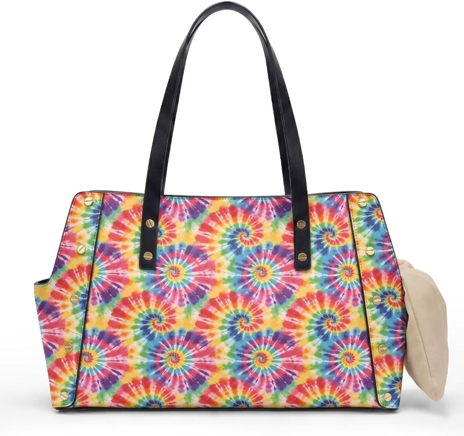 Red Batik Dog Purse Carrier Soft Sided Small Dog Carrier Lightweight Pet Travel Bag