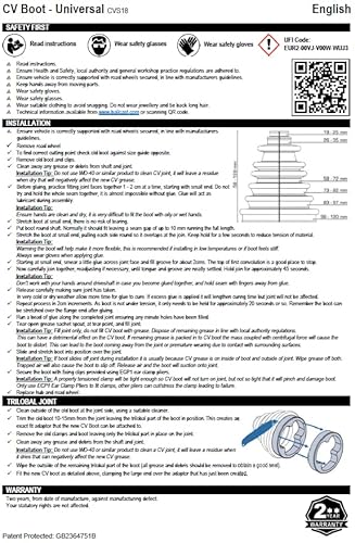 Bailcast CVS18 Universal Split Constant Velocity Joint Gaiter Boot Replacement Kit thumb #5