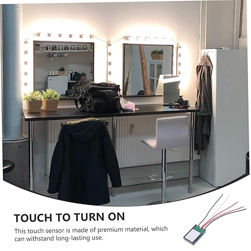 Miniatura 2 de ORFOFE Espejo con interruptor táctil, sensor táctil para control de luz LED para iluminación Control de lámpara de espejo para luz de escritorio y