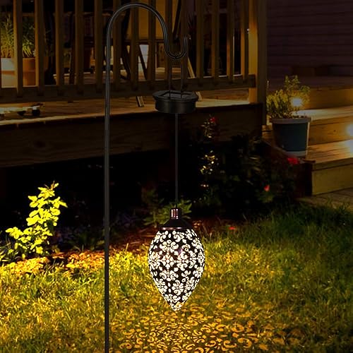 Miniatura 7 de Luces solares colgantes Tomshine linterna solar LED jardín luces lámpara de metal impermeable para decoración al aire libre