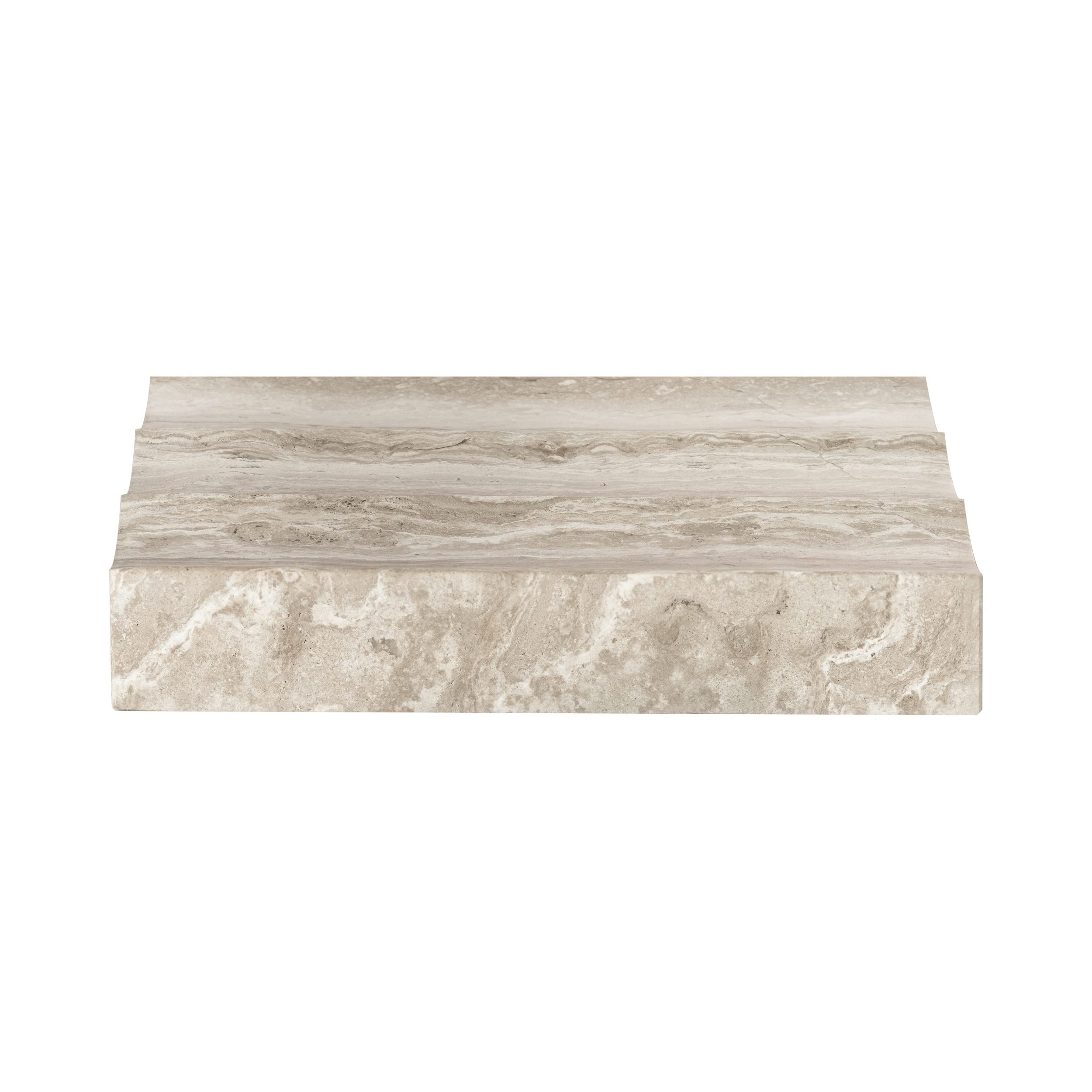 Porte-savon marbre Lamura Blomus fini les résidus de savon lavabo