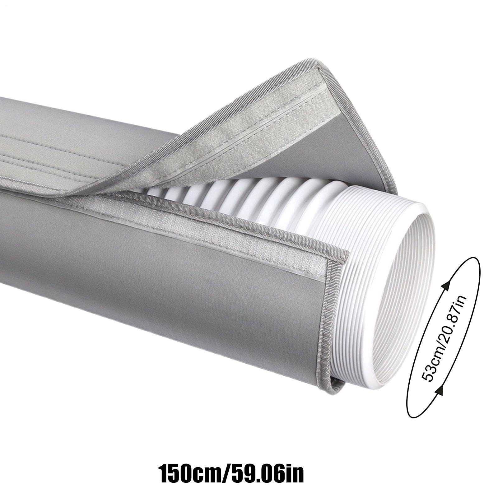 Abdeckung Für Schlauch - Rohrisolierung Für 13-15cm Durch, 150cm Tragbare Isolierung Abluftschlauch Klimagerät Mit Schnallen - Einfache Montage