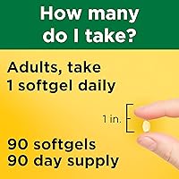 Vista 4 de Nature Made Vitamina D3 2000 UI (50 mcg), suplemento de vitamina D para el apoyo a la salud de los huesos, dientes, músculos y sistema inmunológico