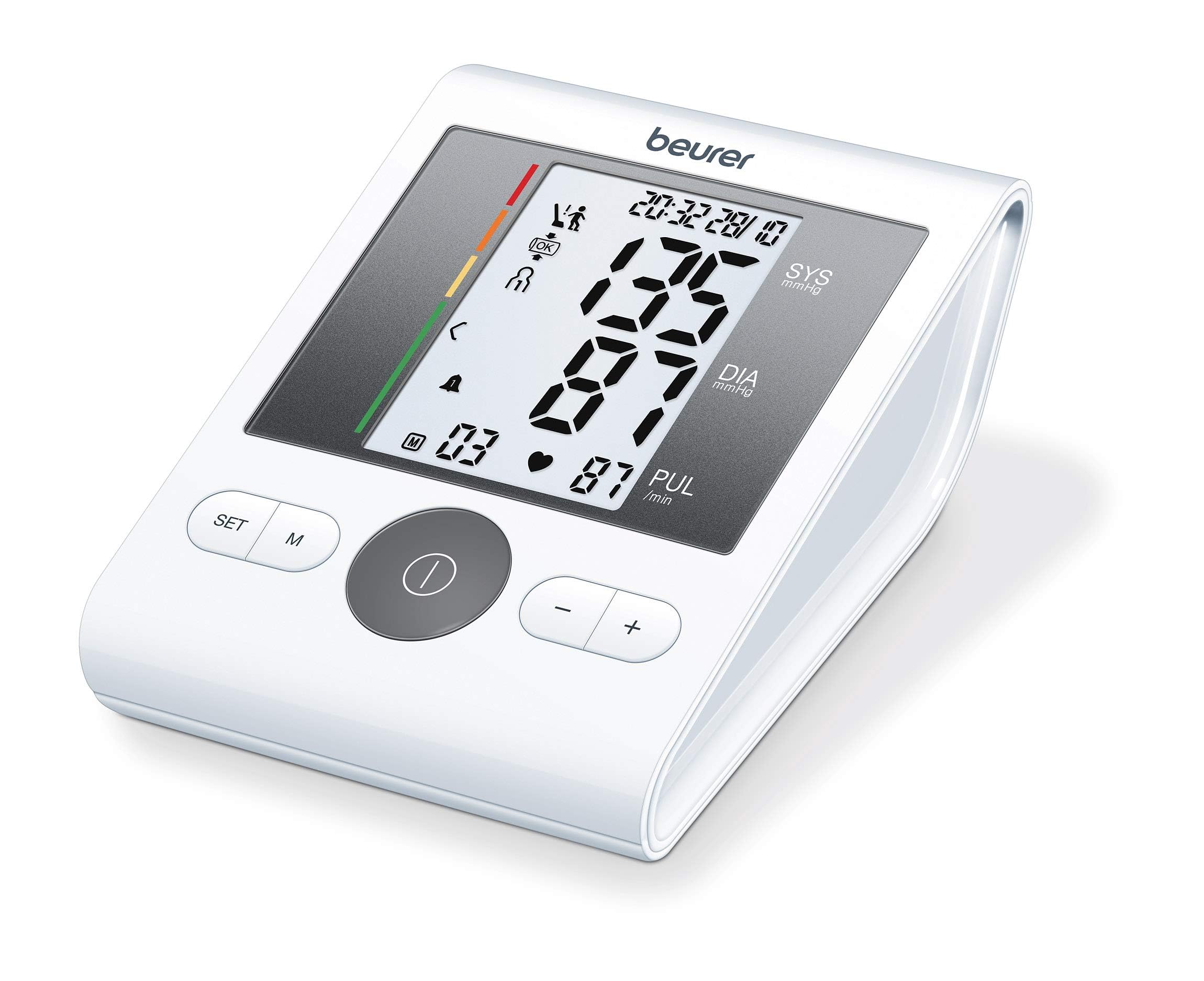 Beurer Bm-28 (658.30) Onpack - Tensiómetro De Brazo con Adaptador, Detección Arritmia, Manguito Universal Hasta 42 cm, Memoria 4 X 30 Mediciones, Alarma Ajustable, Color Blanco (251361BM31)