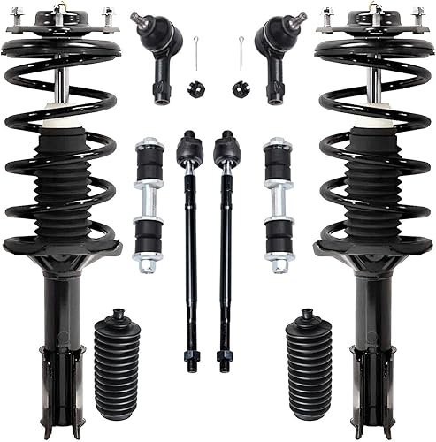 Miniatura 402 de Detroit Axle - Kit de puntales delanteros de 6 piezas para Chevrolet Aveo Aveo5 Pontiac G3 Wave, barra estabilizadora, varillas de acoplamiento