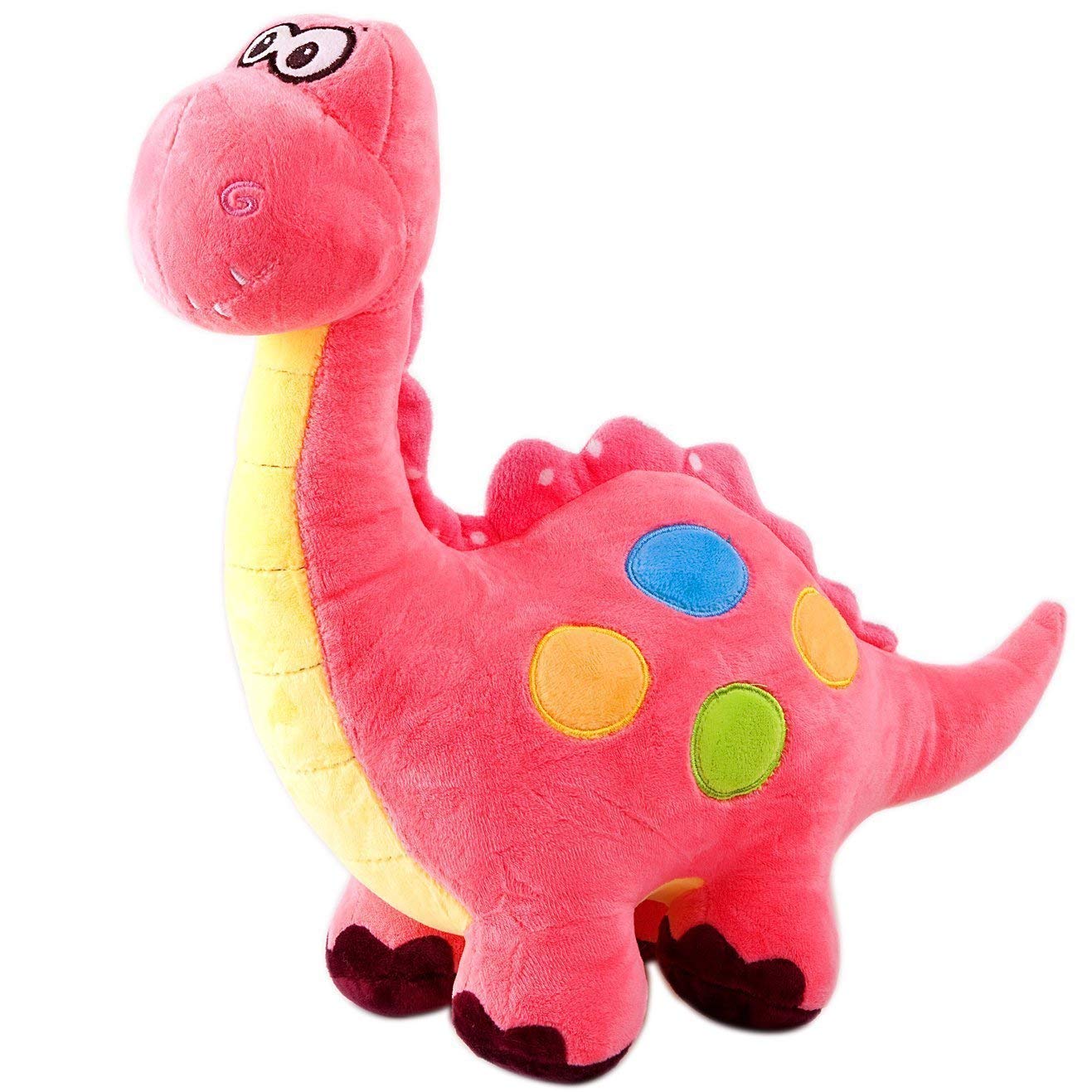 Dinosaure En Peluche 40 Cm – Rose – Animal Doux Et Mignon – Cadeau Enfants Filles Garçons