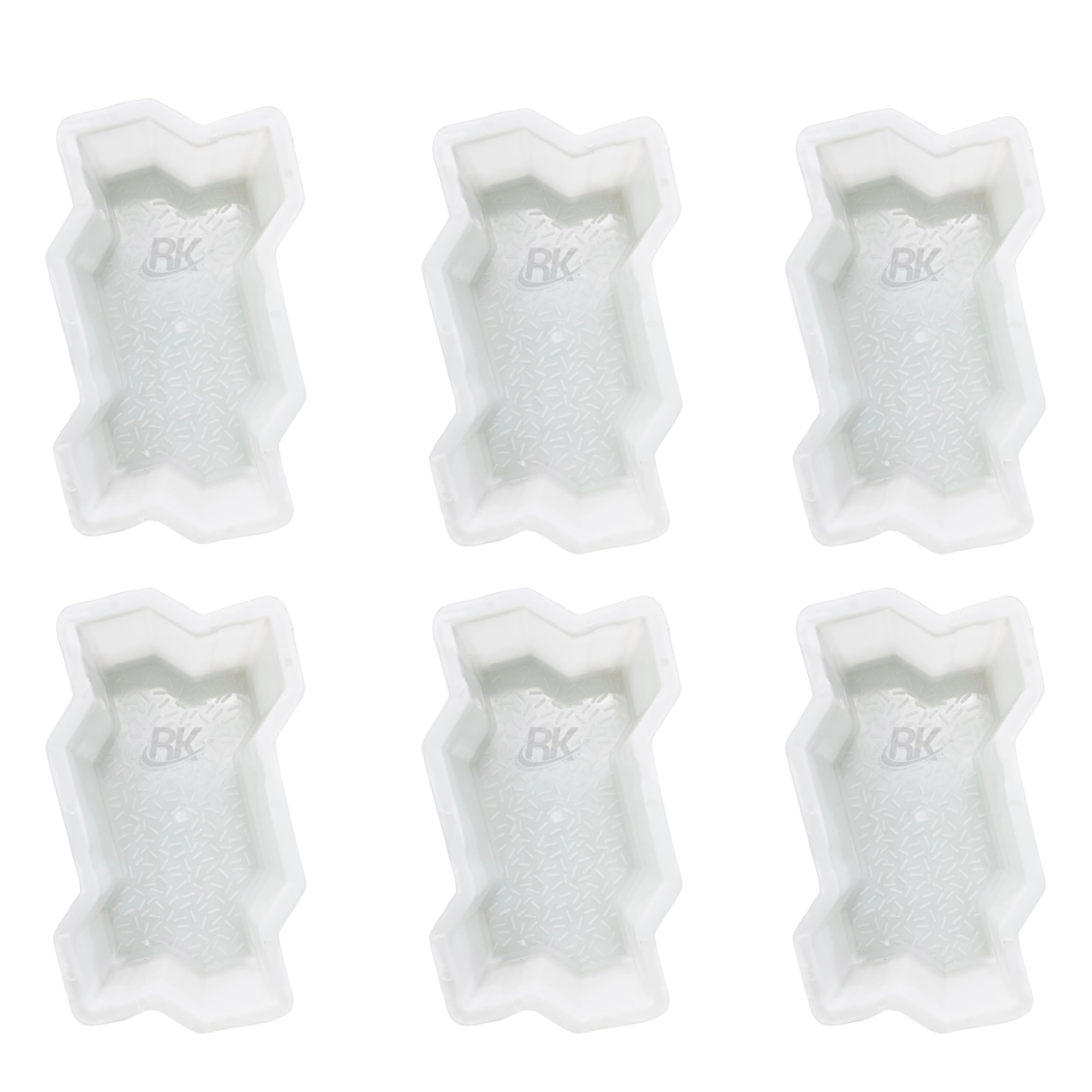 Buy RK Plastic Zigzag Paver Mould (Pack of 6) 80.MM Paver Block