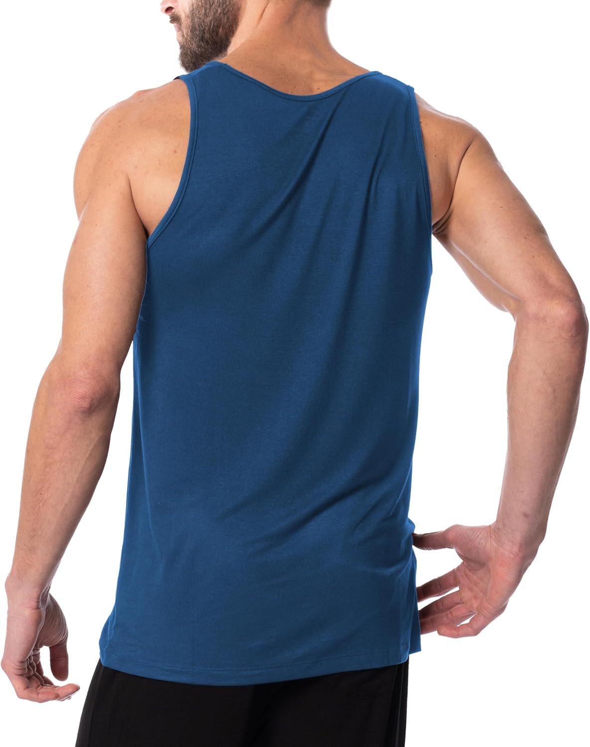 AMERICAN HEAVEN Men's 5 Pack Tank Tops | Ultra Soft Cotton Rayon Stretch Athletic Workout Tanks