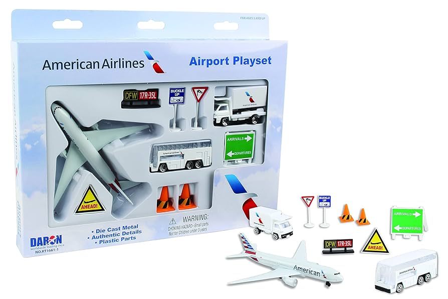 PowerTRC Airport Play Set Airports Toy With Airplanes, Vehicles, Figures & Accessories, Play Mat Interactive Learning Toys For Toddlers