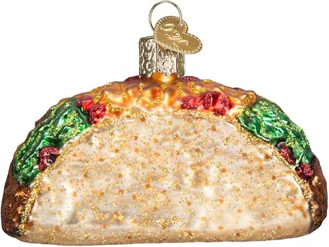 Old World Christmas Ornaments: Taco Glass Blown Ornaments for Christmas Tree (32084)