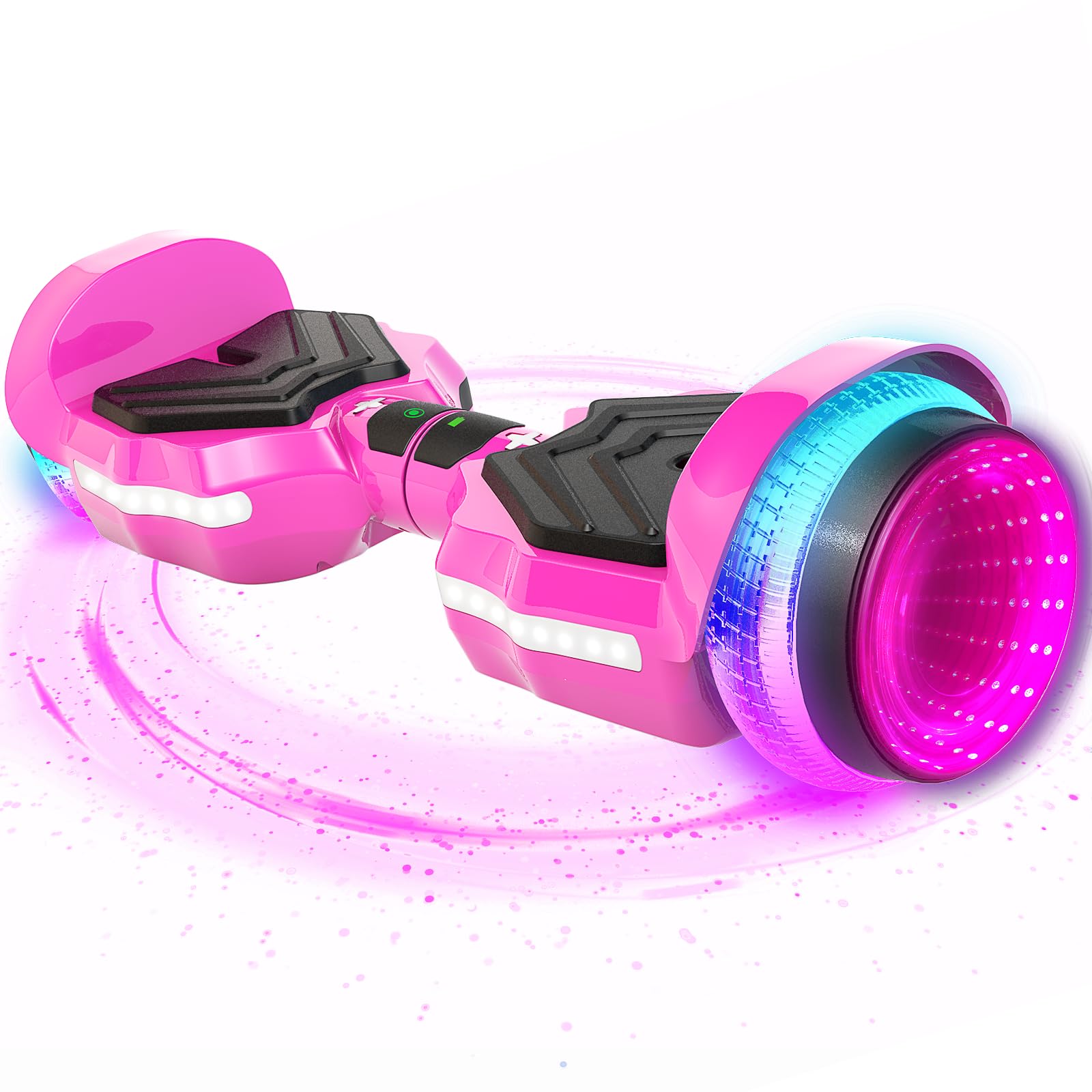 SIMATE Scooter - 6.5" Self Balancing Hoover Board with LED Light-Up Wheels, Bluetooth Speakers and APP, Dual 250W Motors, 8.5 mph Max Speed & 8.5 Miles Max Range
