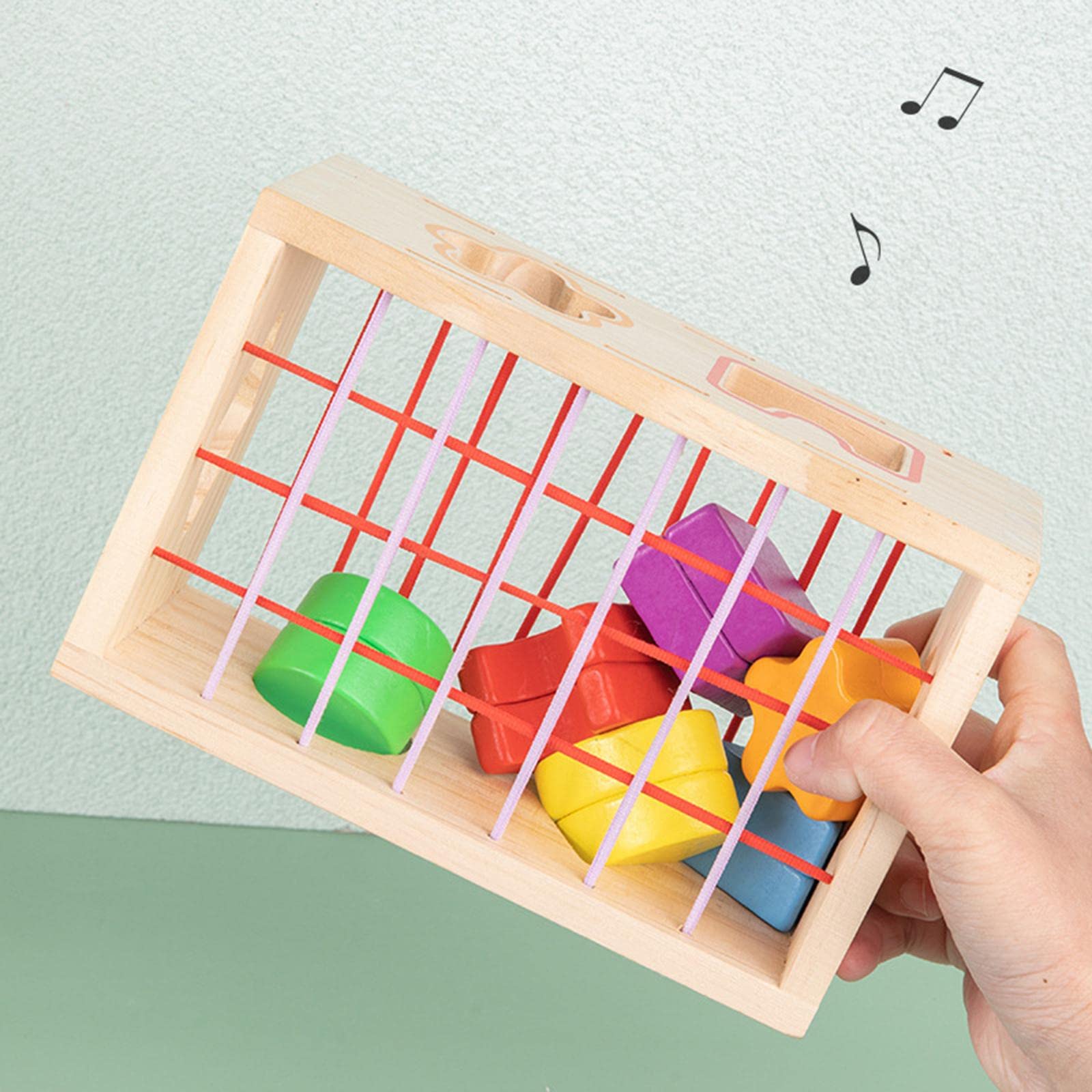 Caja de Monedas Bebé Juguete Educativo Caja de Permanencia de Bandeja Infantil Promueve Curiosidad Y de Exploración Pintura N, Cognición sensorial