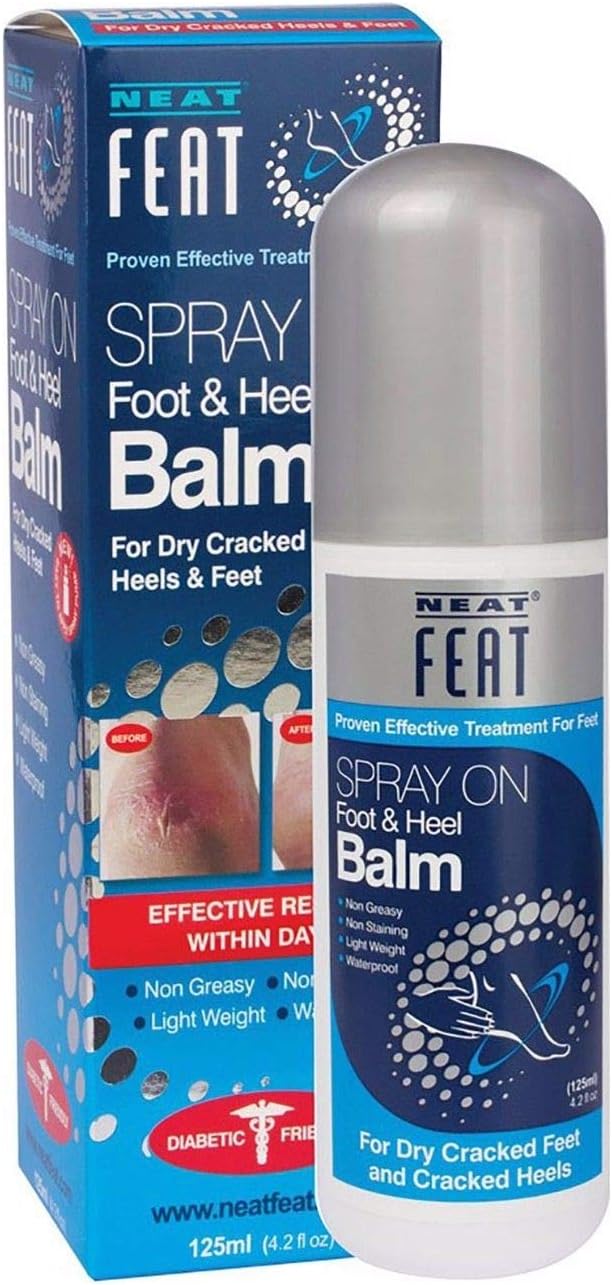 Spray On Foot & Heel Balm | To Repair, Hydrate & Revive Dry, Cracked Skin | Easy To Use | Non Oily Effective Formulation | 125 Ml