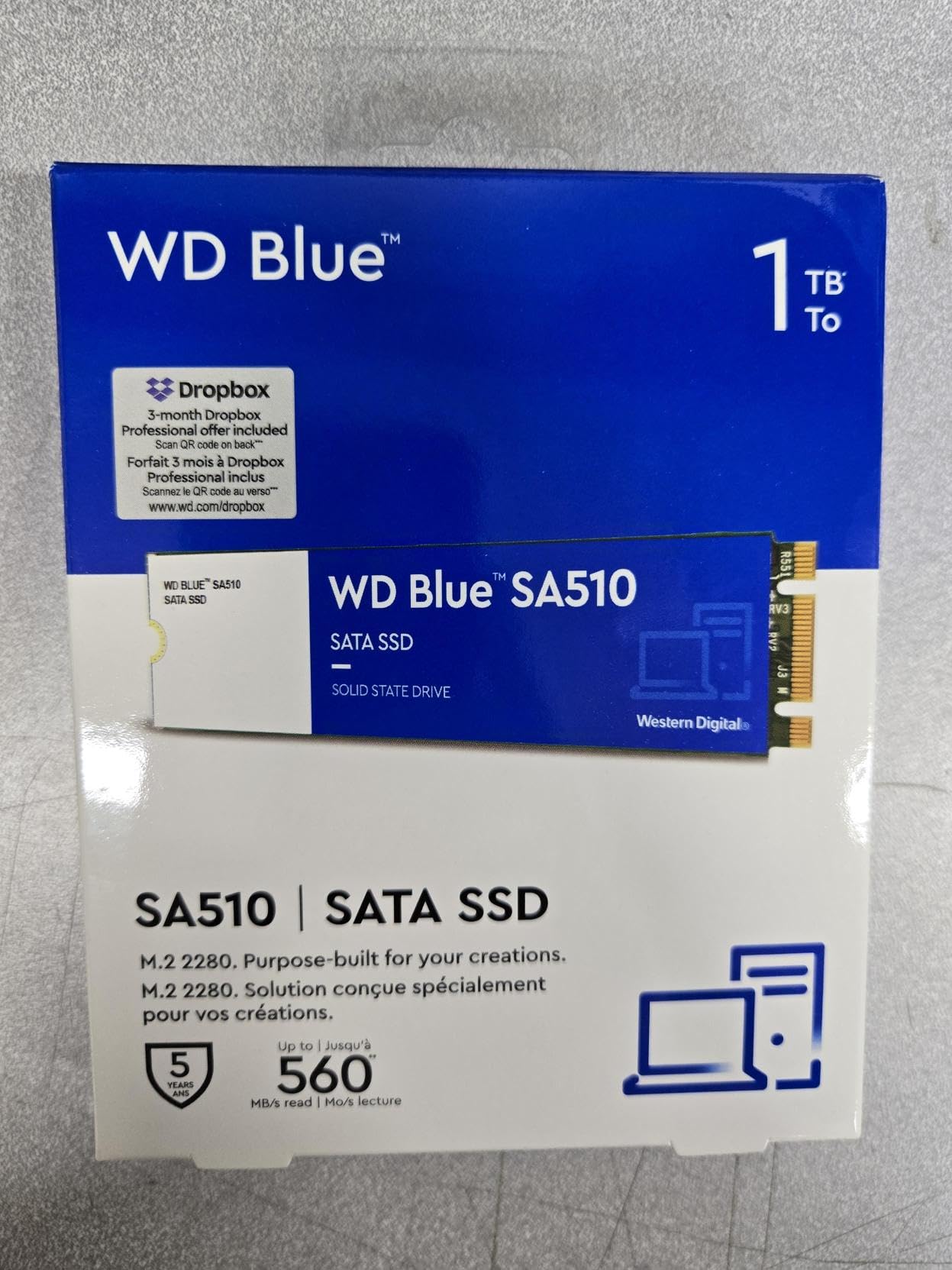 Disco SSD SanDisk WD Blue SA510 1TB/ M.2 2280/ Full Capacity