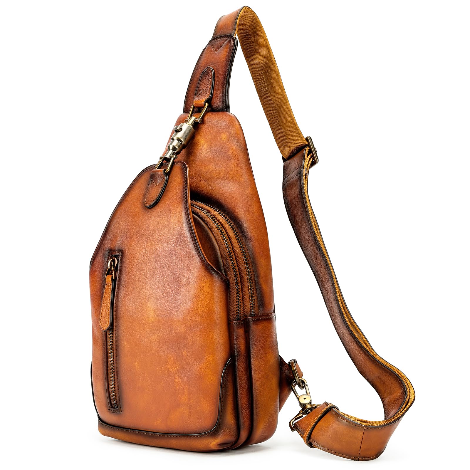 NIUCUNZH Genuine Leather Crossbody Sling Bag
