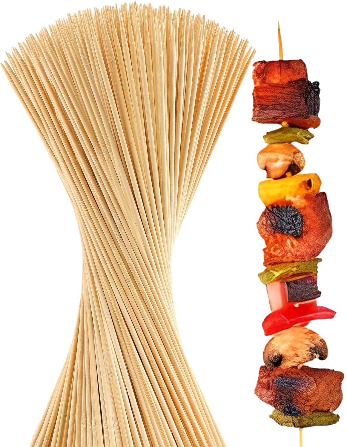 TerraToss Bamboo Skewers Sticks [8 inches, 3mm] [240 Sticks] | Barbeque Stick for Microwave Oven and Pan | Wooden Skewers for Grilling Kabab Stick | Barbeque Grill Stick (240, 8 Inch) (B0D9KP1VCL) Amazon Price History, Amazon Price Tracker