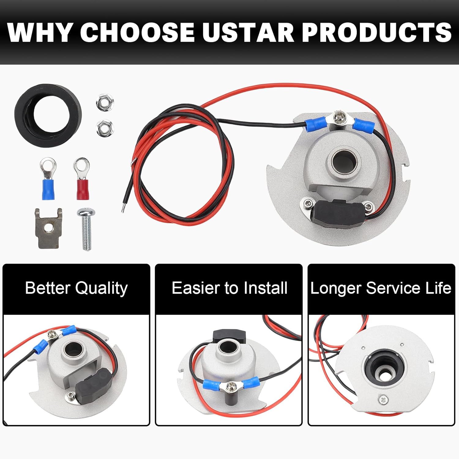 1247 Ignitor Conversion Kit Compatible with Ford 4 Cylinder Electronic Ignition Conversion Kit
