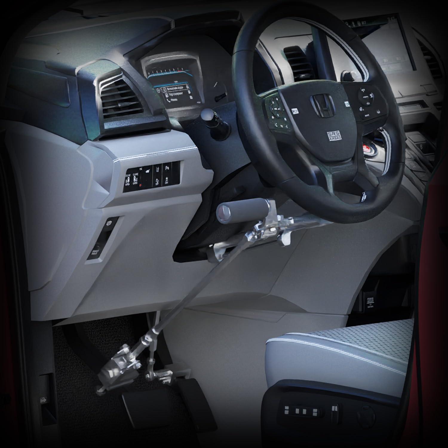 Freedom Staff Hand Control Right Angle with Accelerator Lockout Universal Fit, Easy Installation, and Ergonomic Design for Safe Driving, All Parts compatible with Monarch 1-A Push-Pull Hand Control