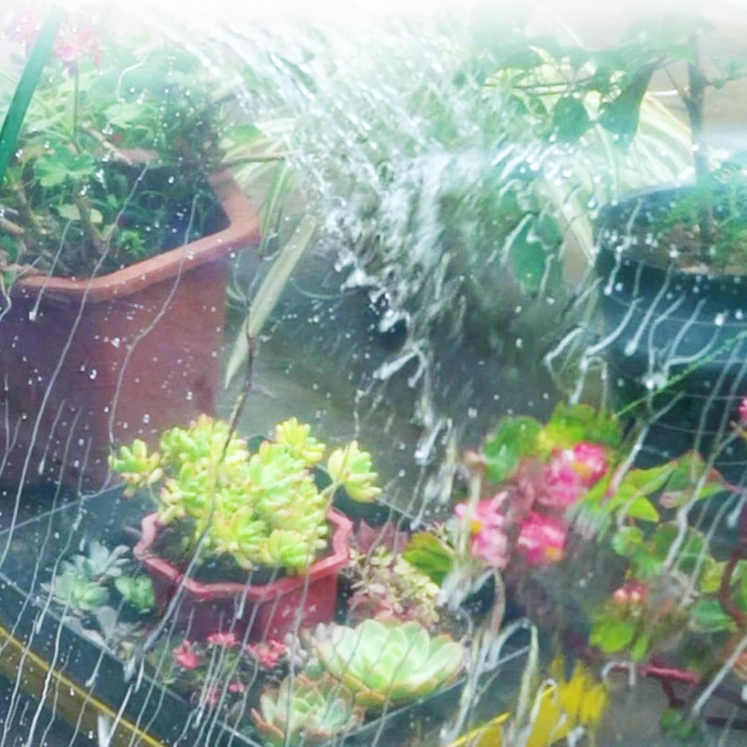 Transparent Tarpaulin with Eyelets, Waterproof Plastic Outdoor Curtains Gazebo Side Panel for Greenhouse, Pergola, Garden (Color : Clear, Size : 20'x16'(6x5m))