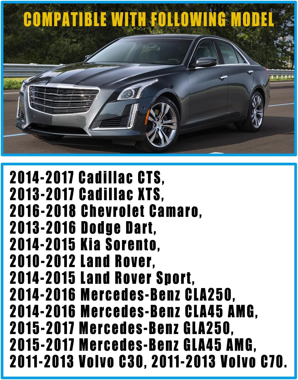 Xenon HID Headlight Ballast Control Unit Module with D3S Bulb 130732931515 Compatible with Cadillac CTS XTS Chevy Camaro Dodge Dart Kia Sorento Mercedes CLA250 GLA250 Volvo C30 C70 Land Rover
