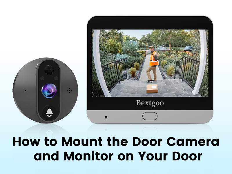 2K Peephole Doorbell Camera with 64GB Memory Card, Bextgoo Digital
