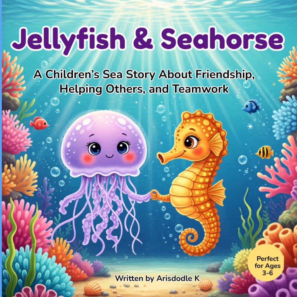 Jellyfish and Seahorse: A Children’s Sea Story About Friendship, Helping Others, and Teamwork (Jellyfish and Seahorse Adventures)
