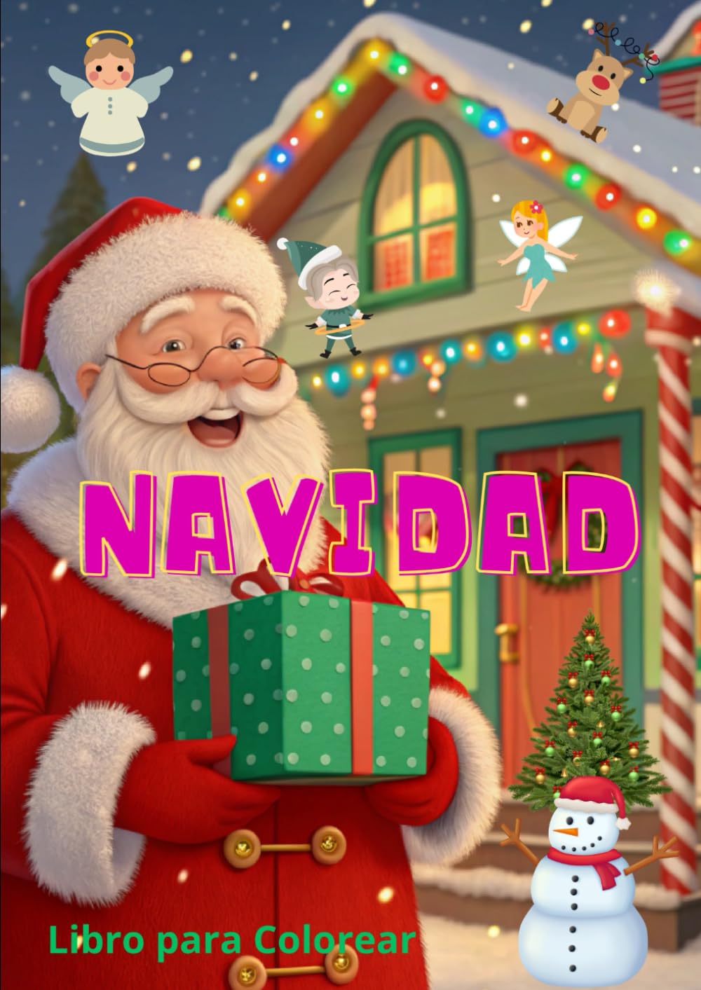 Libro para Colorear de Navidad: ¡A colorear la Navidad!