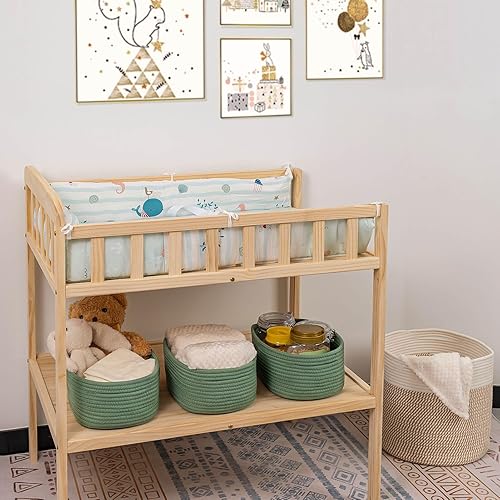 Miniatura 3 de CubesLand Juego de 2 cestas de almacenamiento para armario, cesta tejida para organizaciónalmacenamiento, cesta de almacenamiento de juguetes de