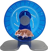 Vista 8 de Petest Rueda de ejercicio para hámster, ruedas silenciosas para hámster, diámetro de 6.7 pulgadas, color azul