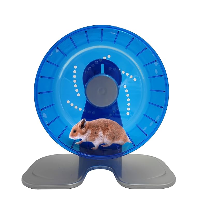 Roda de Exercício Silenciosa para Hamster Petest Azul 21,08 cm