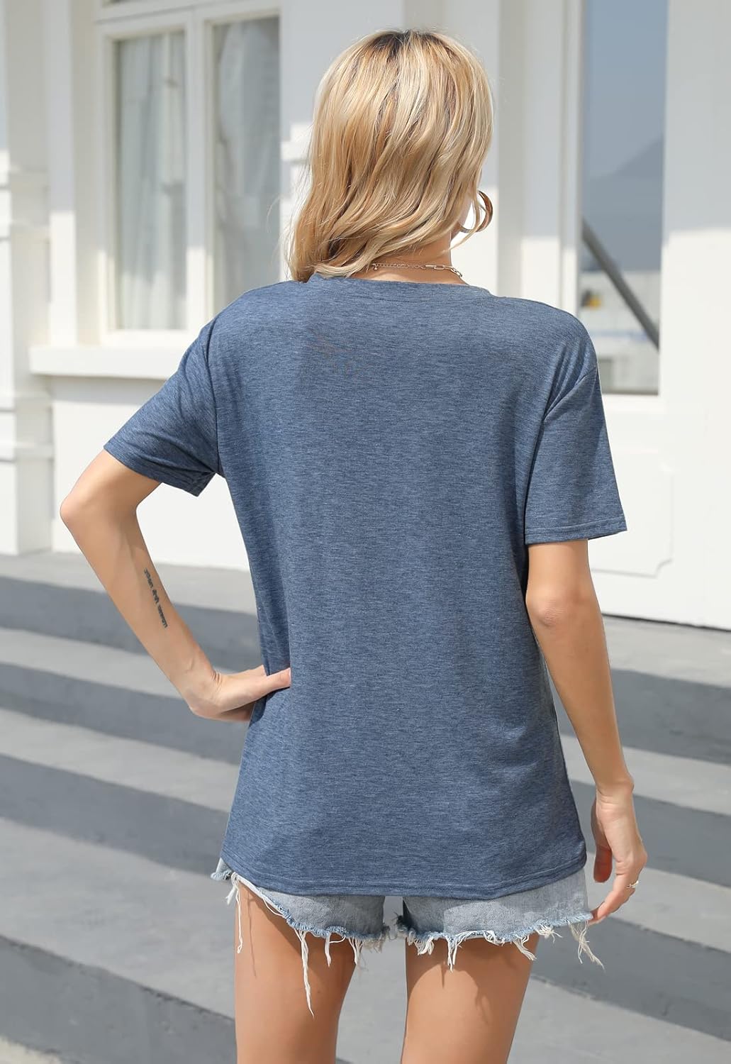 Be Kind T Shirts Women Graphic Short Sleeve Summer Tops Loose Casual Teacher Tees - Image 4