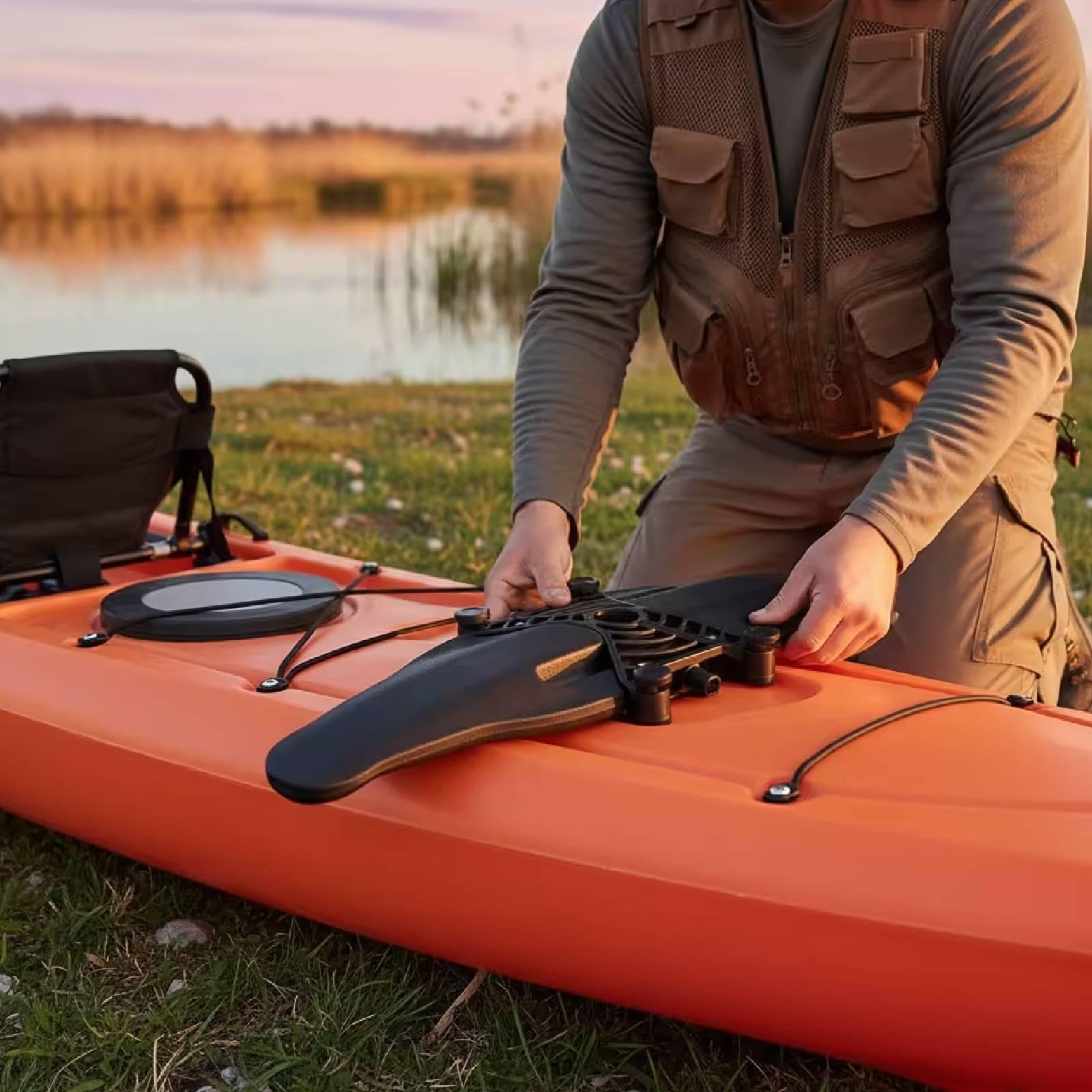 Supporto Motore Kayak Supporto Motore Elettrico Staffa Fissa Staffa Motore Fuoribordo in PVC PP Resistente all’Acqua Adatto per Pesca Campeggio
