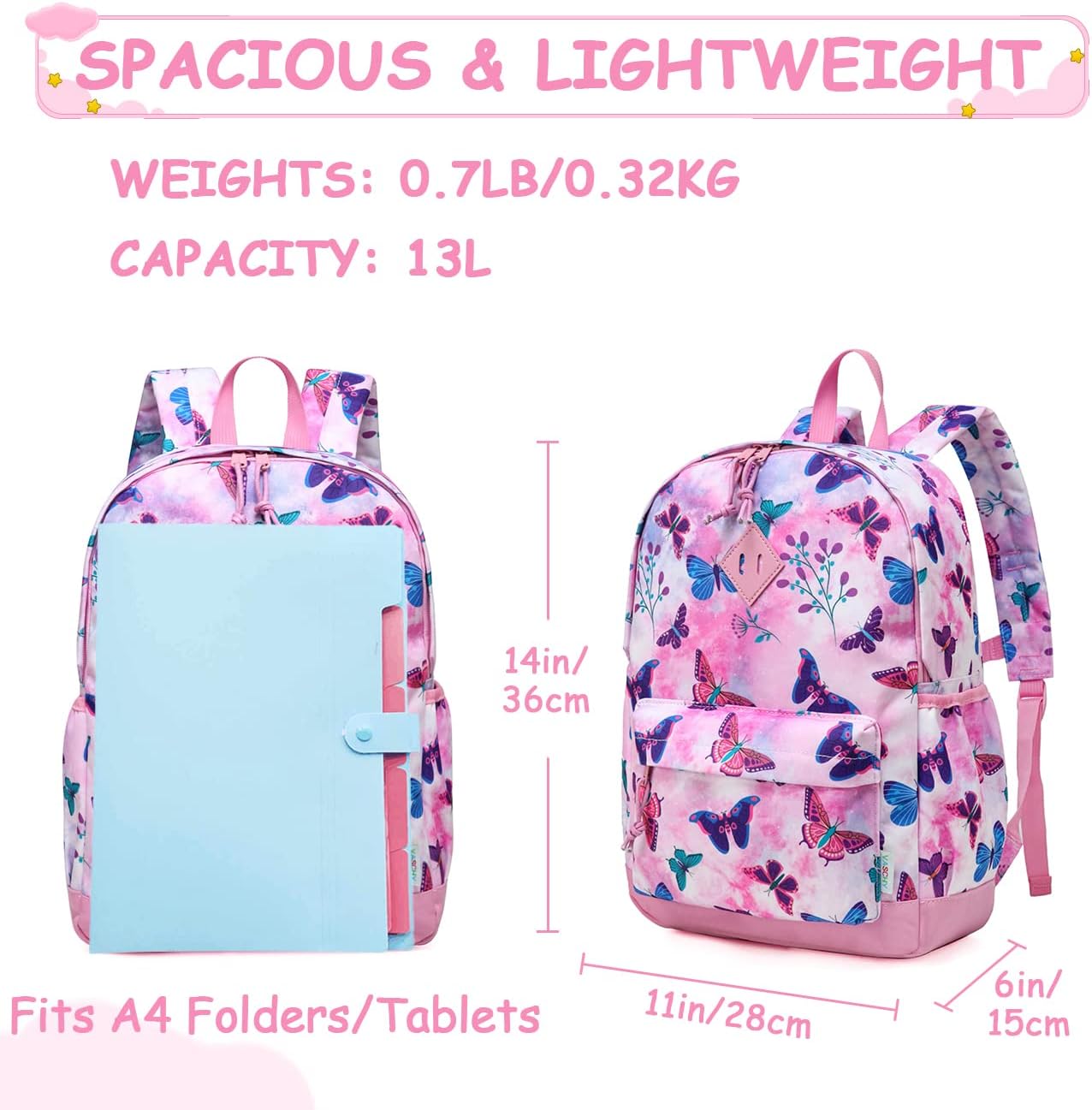 VASCHY Toddler Backpacks Kids, Lightweight Water Resistant Preschool Backpack for Children Boys and Girls w Chest Strap - Image 2