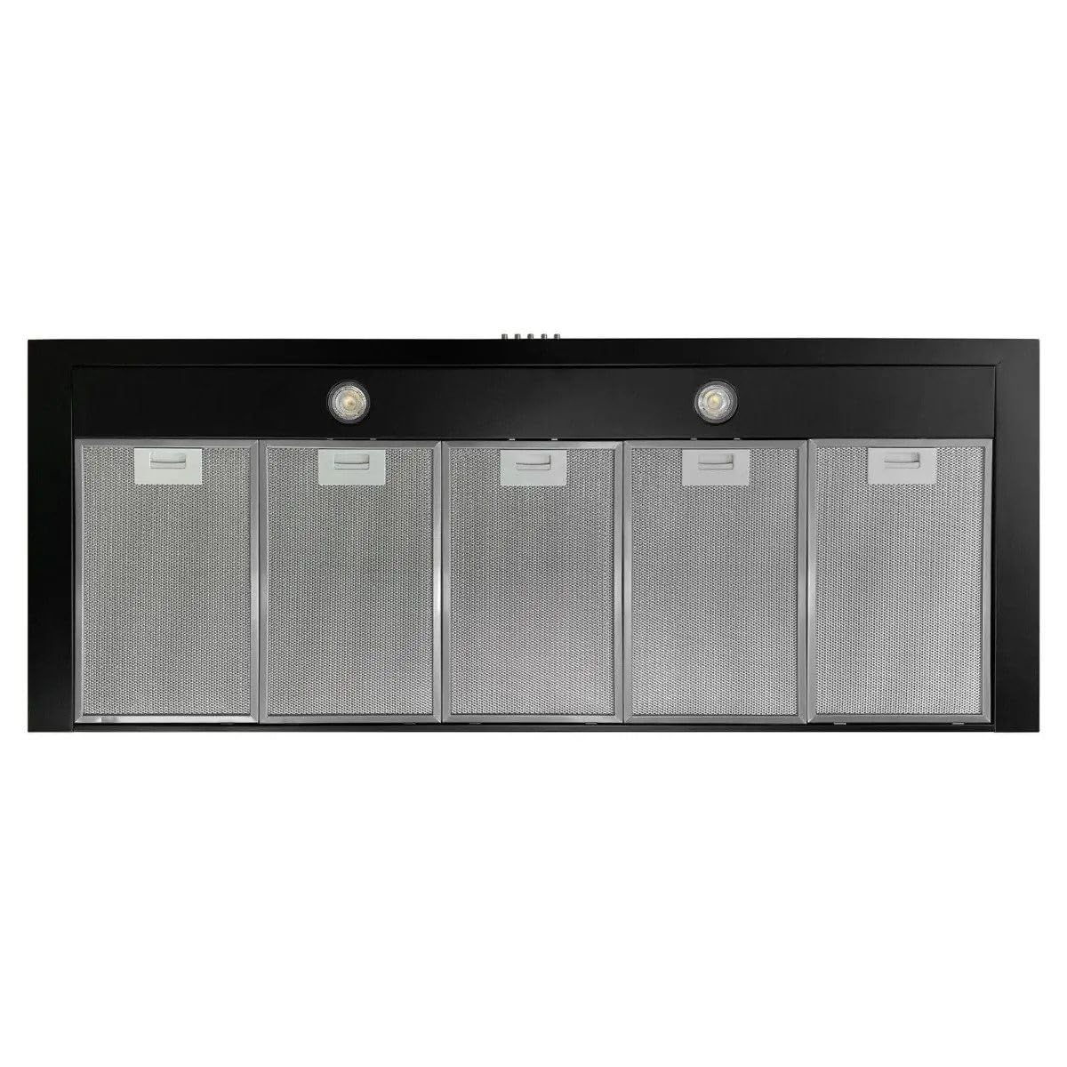 GURARI Hotte murale GCH C 147 BL 120 N - Hotte aspirante - 120 cm - 1000 m³/h - Noir - 3 niveaux