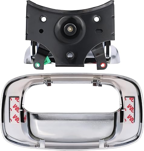 Vista 5 de APPERFiT Pestillo del mango del portón trasero con borde biselado cromado Compatible con Chevrolet Chevy Silverado GMC Sierra 1500 2500 3500