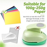 Vista 3 de UCEC Perforadora circular, perforadora circular de 1.25 pulgadas, perforadora de papel, perforadora de papel hecha a mano para manualidades