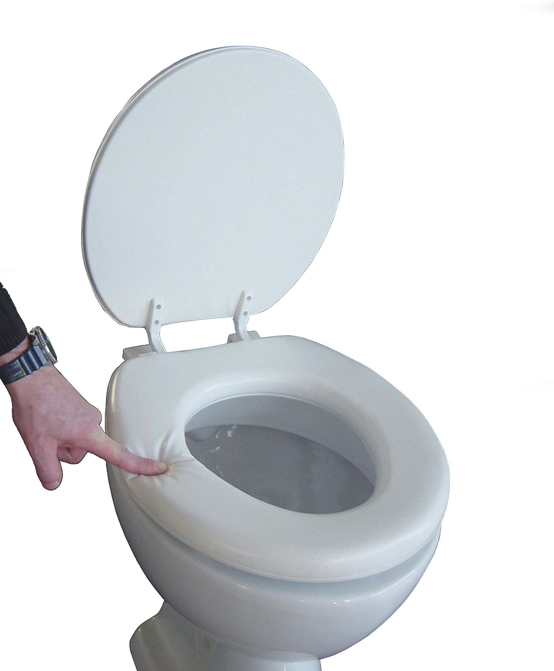 soft toilet seat, padded, white, 43002