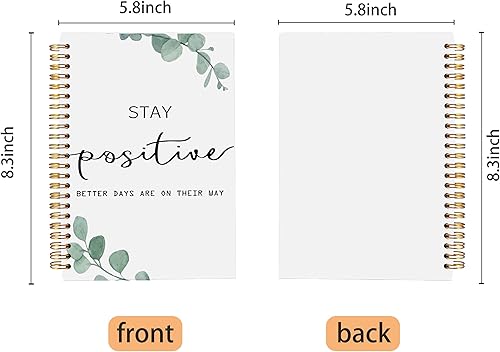 Miniatura 9 de Ecezatik Cuaderno de espiral de oficina, diario inspirador, cuadernos de regalos de oficina para mujeres, hombres, compañeros de trabajo, regalos