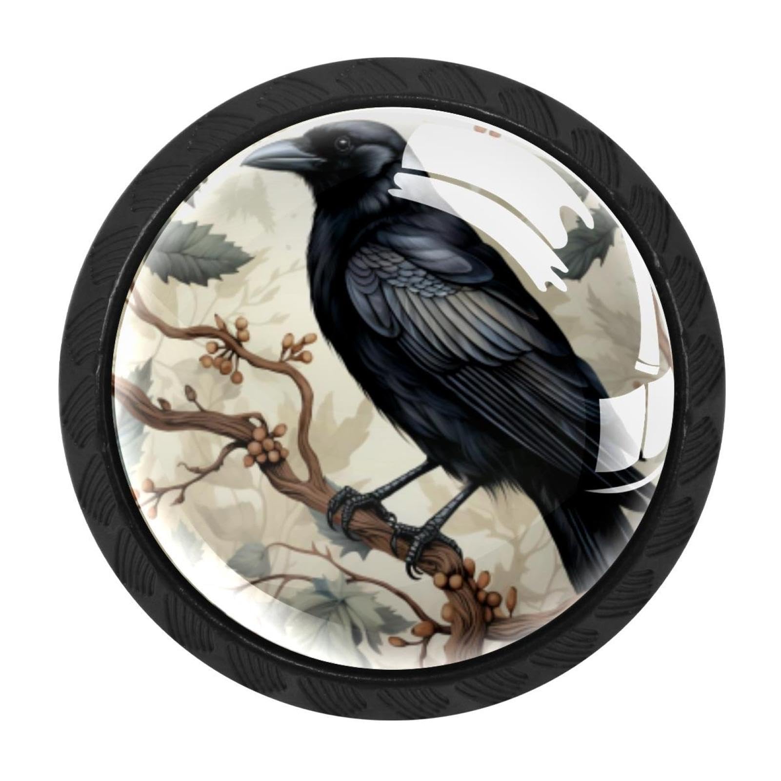 Chenzzzz Multicolored 20 4 Pack Crow Kitchen Cabinet Knobs Drawer Knobs Dresser Knobs Matte Black Zinc Knobs Drawer Pulls Door Knobs Dresser Drawer Handles Knobs For Dresser Drawers