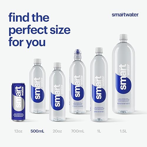 Miniatura 7 de Smartwater Agua premium destilada al vapor, 16.9 onzas líquidas (paquete de 6)