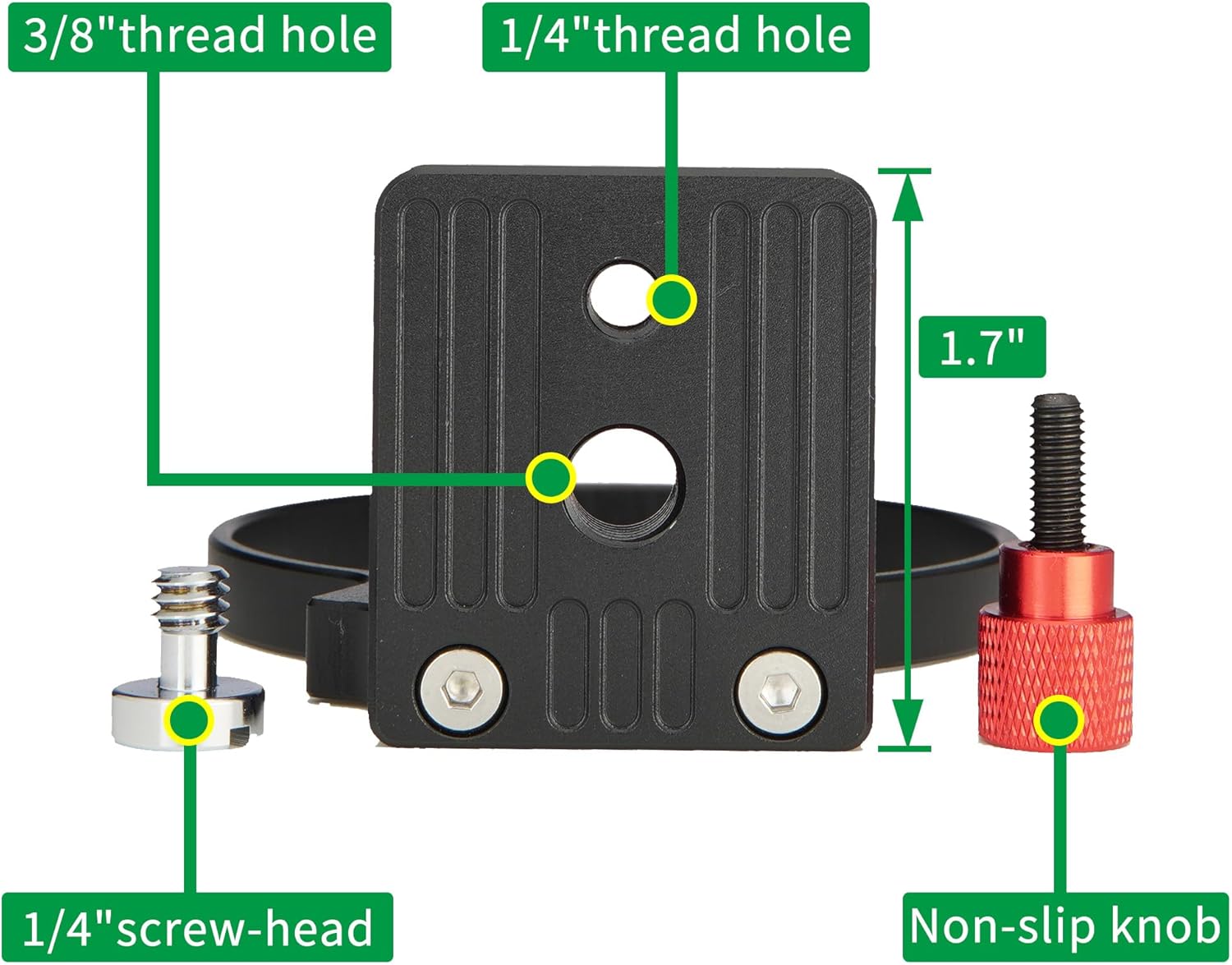 Lens Collar Tripod Mount Ring Built-in ARCA-Swiss Quick Release Plate for Adapter(D80mm)