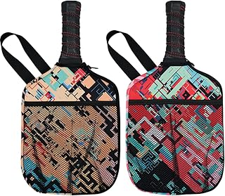 HEYSKAY Pickleball Paddle Cover Pickleball Racket Sleeve Bag with Handle Strap Pickle-Ball Equipment Protective Paddle Sleeve with Mesh Pocket