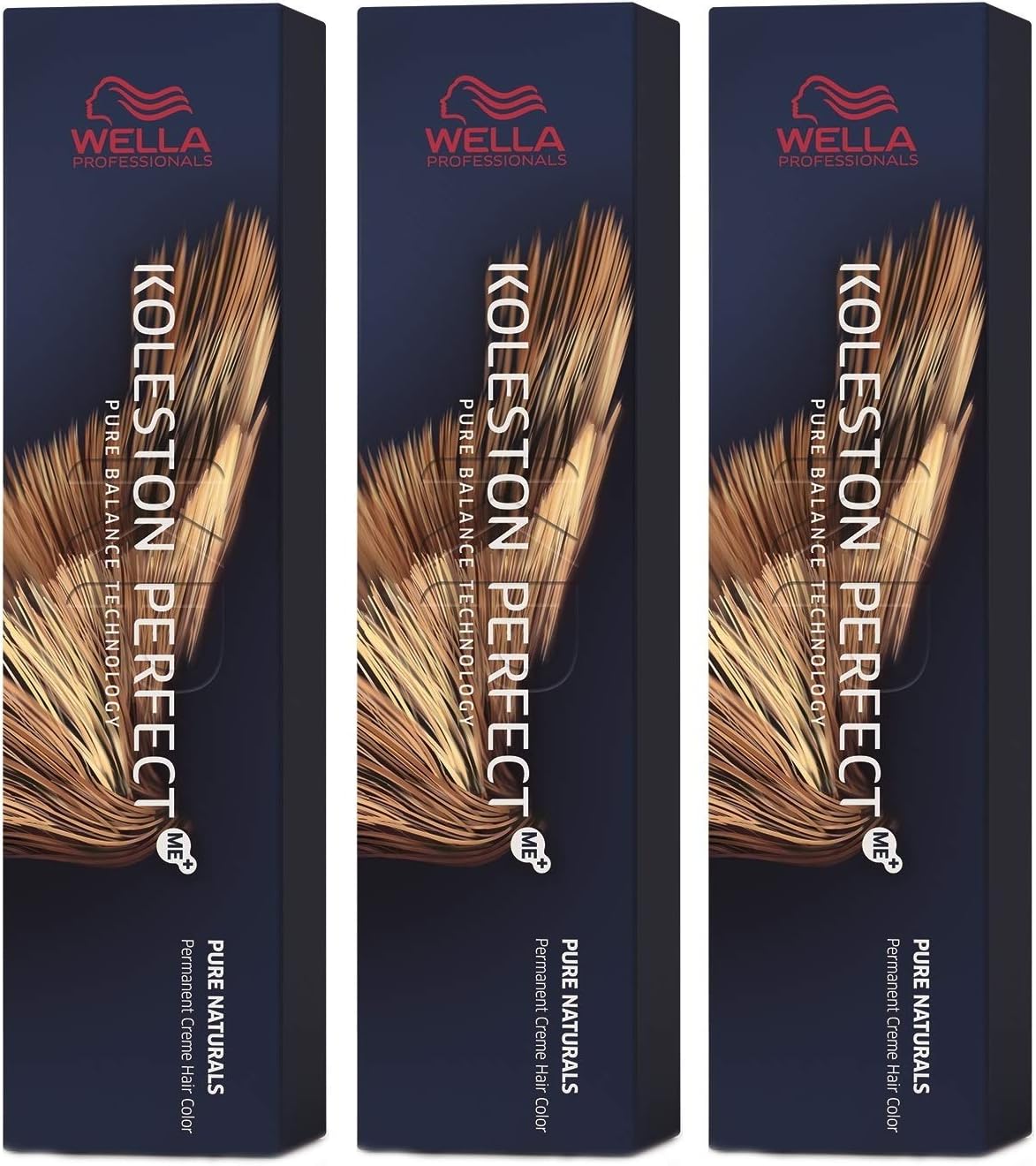 Koleston Perfect ME+ KP Pure Naturals 6/0 Dark Blonde Hair Colour, Pack of 3