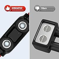 Vista 5 de 6 conectores de cable de aluminio aislados de múltiples tomas de 2 puertos 1/0-14 AWG, conector de cable hexagonal Allen de 3/16